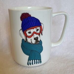 Bone China Labrador Ski Snow Dog Coffee Mug  Goggle Winter Portobello By Design